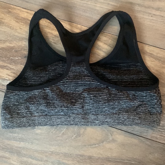 Girls Black Sports Bra - Picture 3 of 3